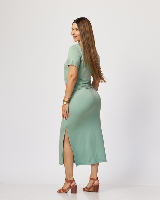 Set de falda Midi y blusa V