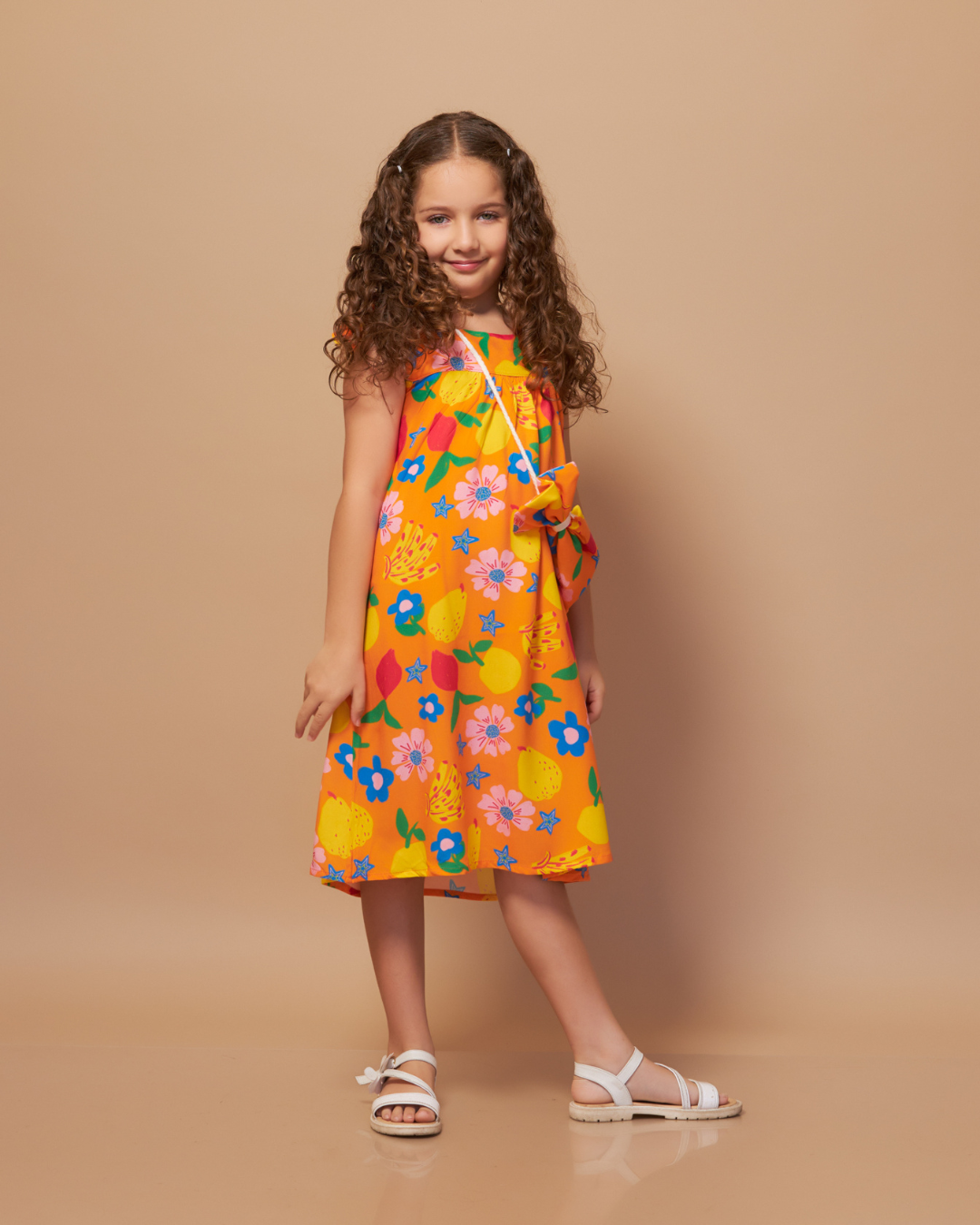 Vestido Naranja Frutas