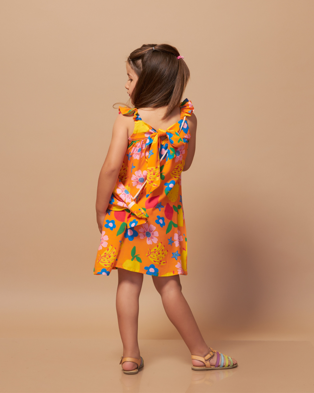 Vestido Naranja Frutas