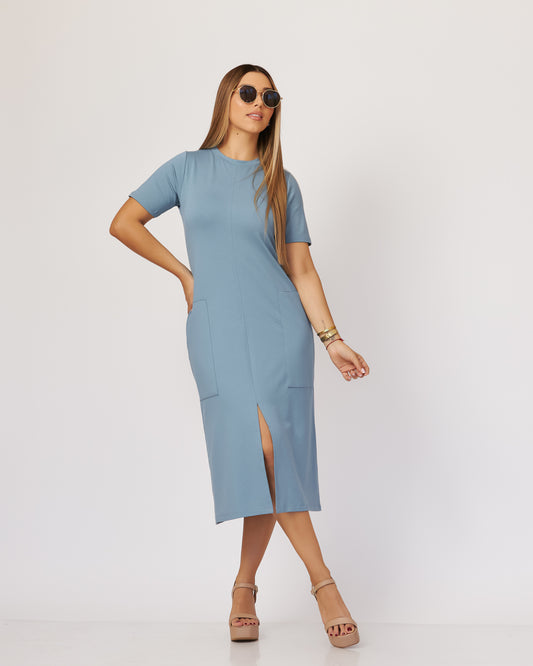 Vestido Manga Corta
