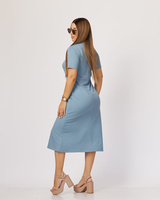 Vestido Manga Corta
