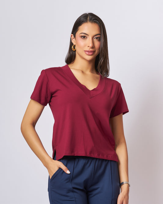 Blusa de  cuello V